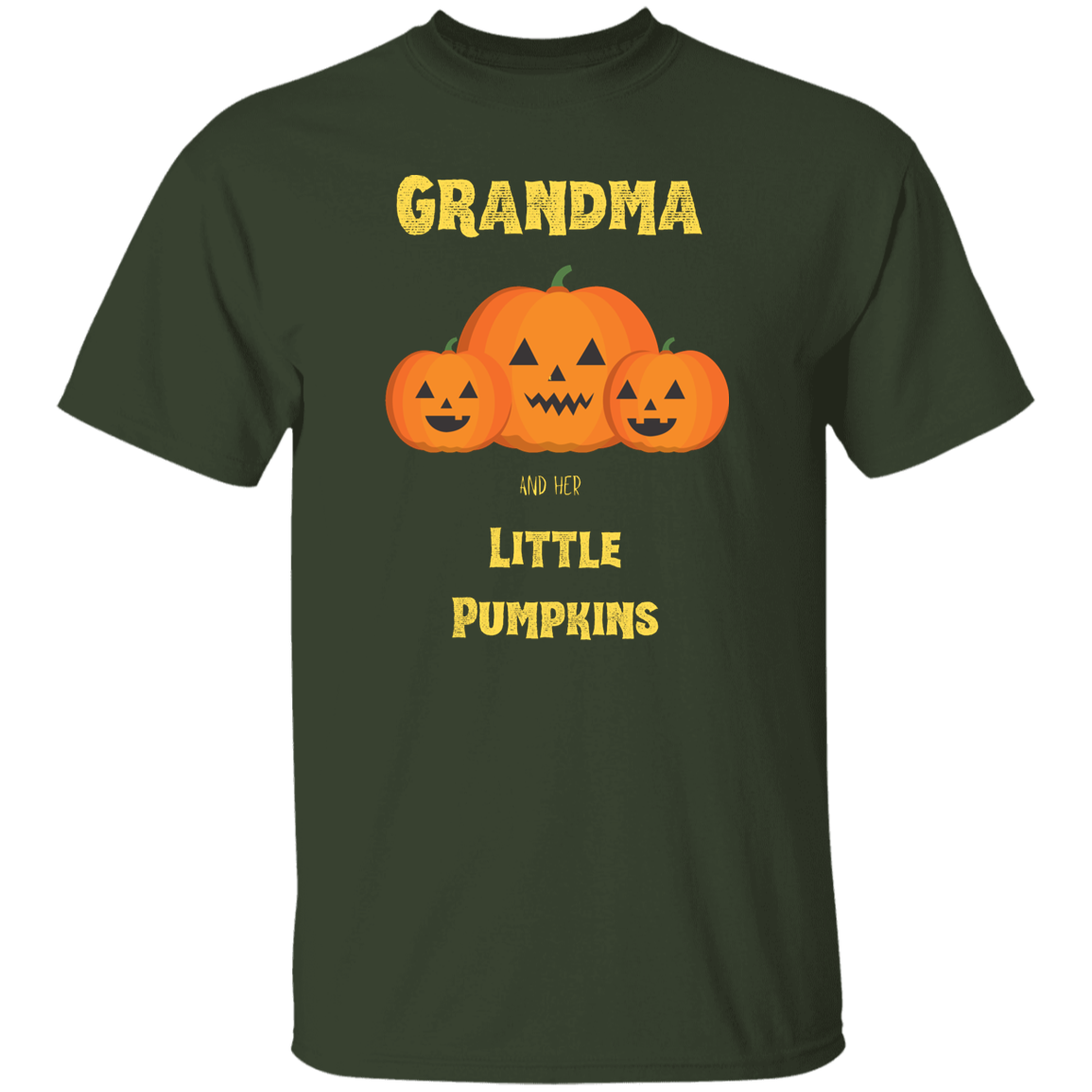 Grandma's Pumpkins (Yellow Text)